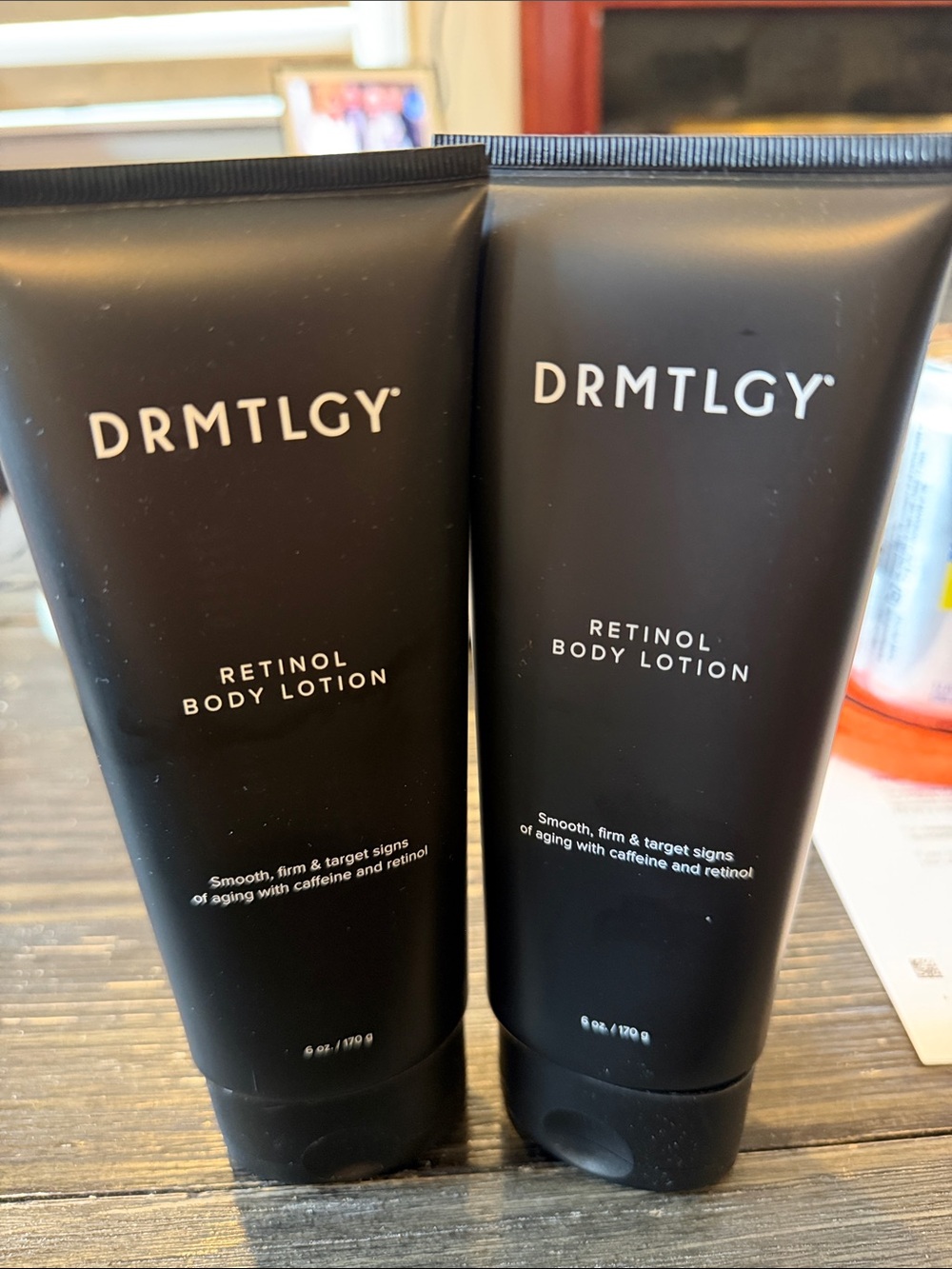 DRMTLGY Retinol Body Lotion - Black Tubes (2) Brand New. Sealed.
